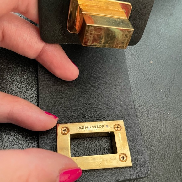 Leather Vintage Exaggerated Oversized cuff wristband wrap strap wide turn lock - Picture 7 of 7